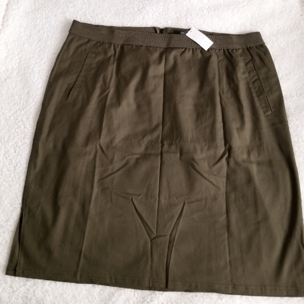 Lane Bryant khaki green Skirt